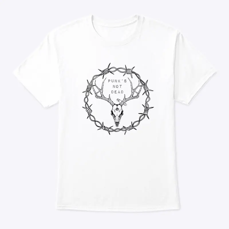 Punks Not Dead - White Tee