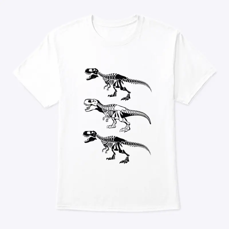 Dinosaur- White Tee