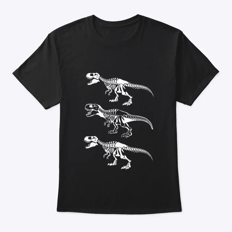 Dinosaur- Black Tee